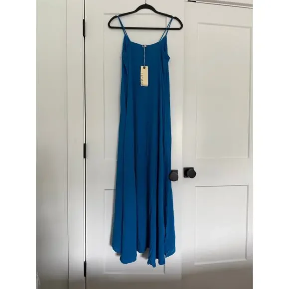 $216 New Lanston Revolve Blue Azure Maxi Dress - XS